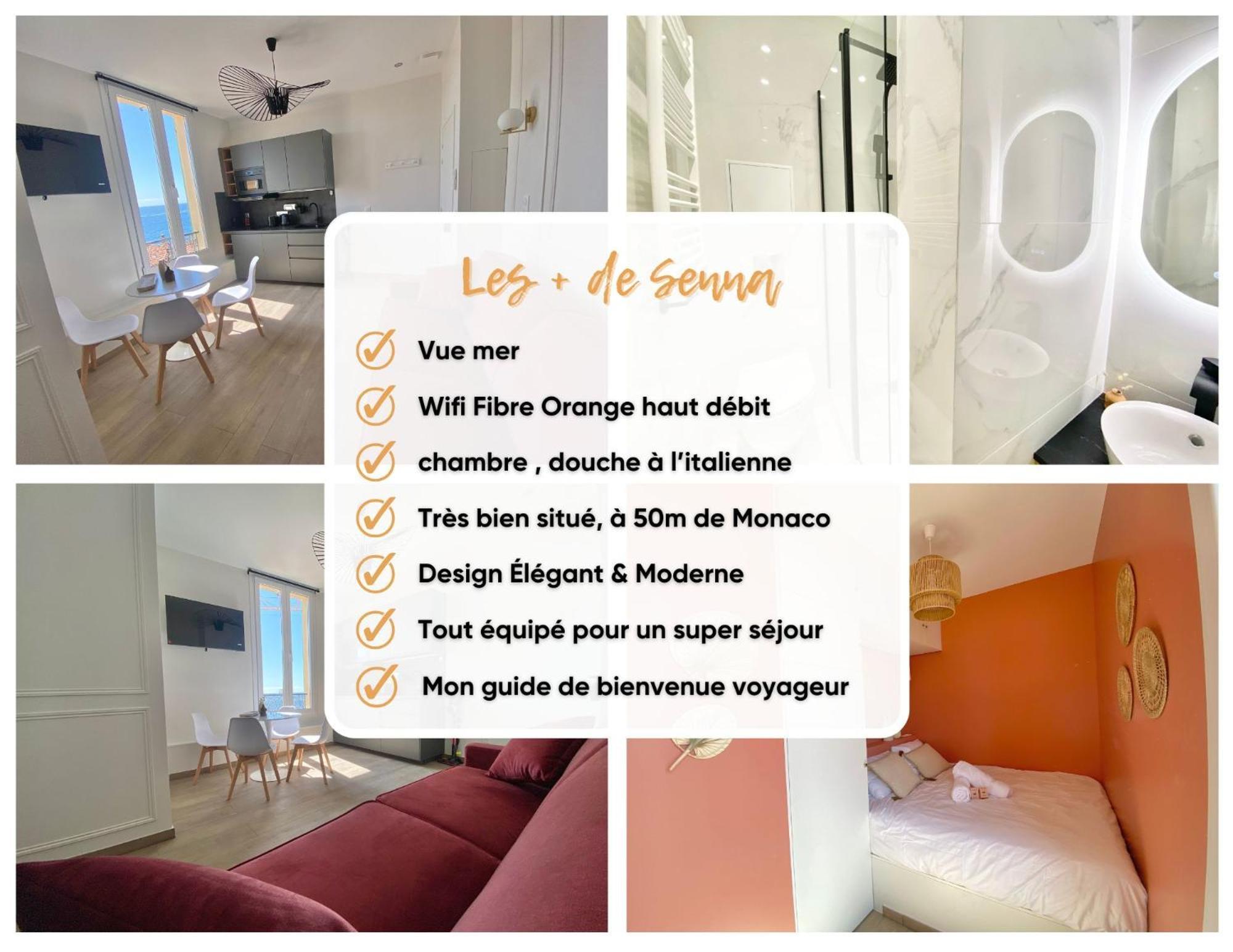 Appartement Moderne Climatise Monaco Vue Mer Cap-d'Ail Exterior foto